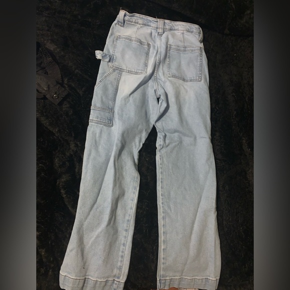 Girlish Cargo Straight Leg Denim Jeans - Picture 5 of 5